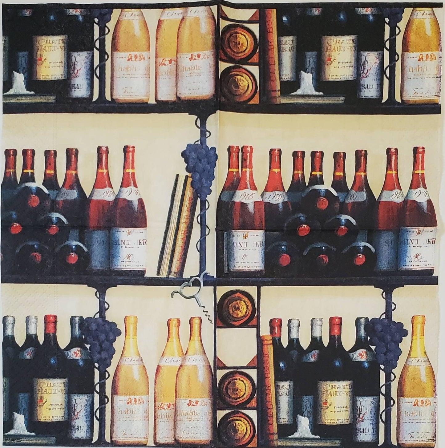 Wine Bar Paper Napkin - Cocktail Size