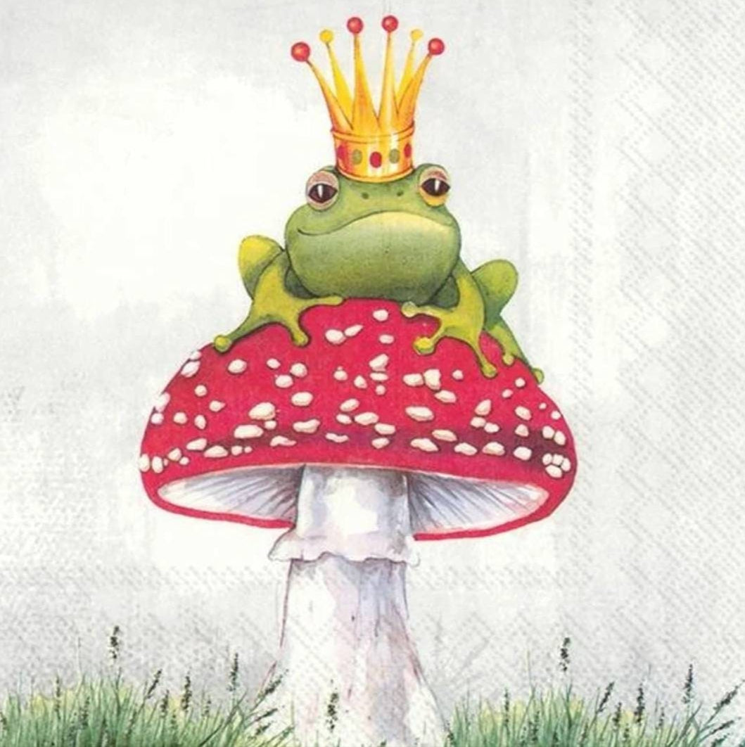 Frog Paper Napkin - Cocktail Size