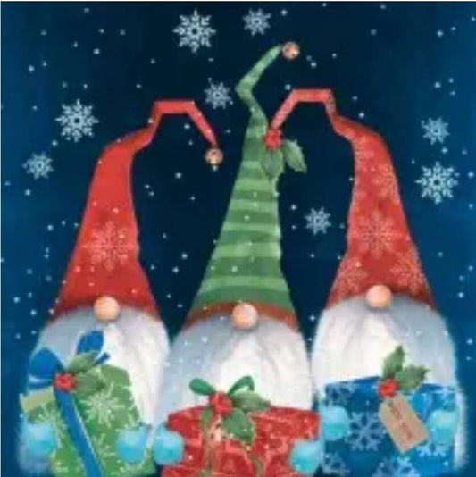Christmas Gnome Paper Napkin - Luncheon Size