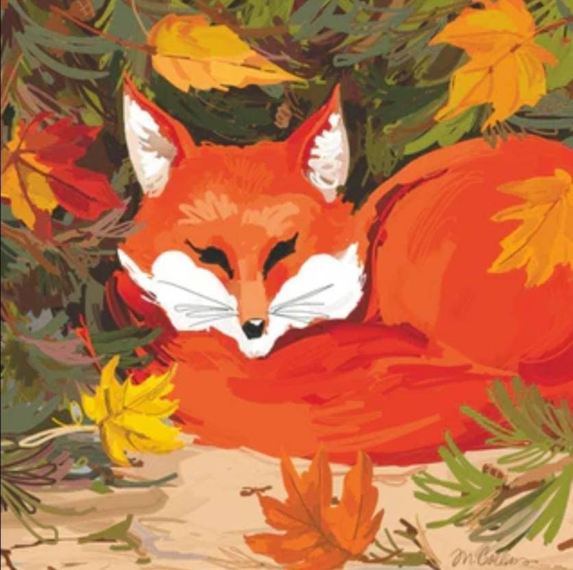 Fox Paper Napkin - Cocktail Size