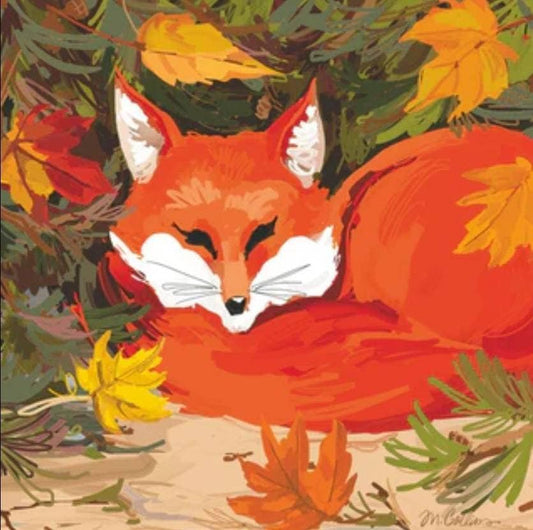 Fox Paper Napkin - Cocktail Size