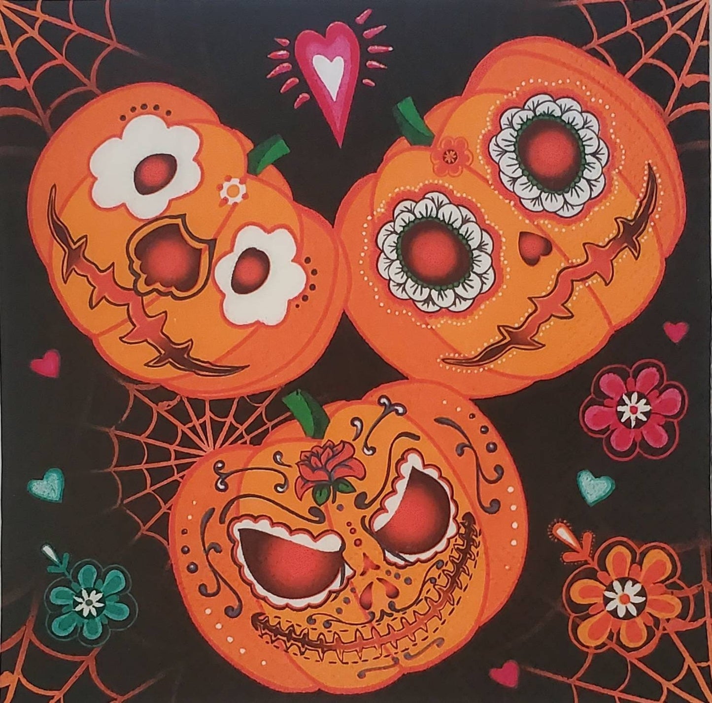 Jack O Lanterns Paper Napkin - Luncheon Size