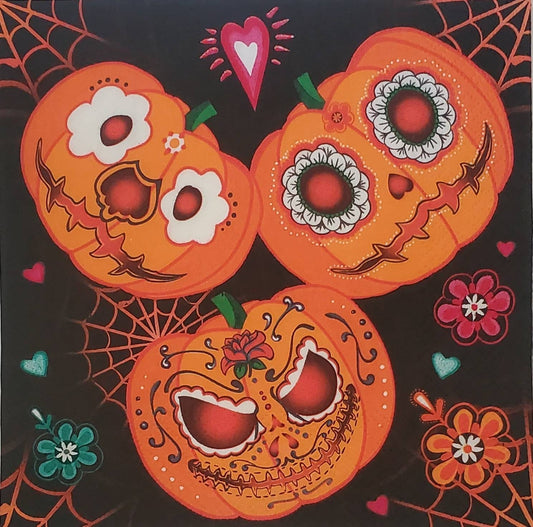 Jack O Lanterns Paper Napkin - Luncheon Size
