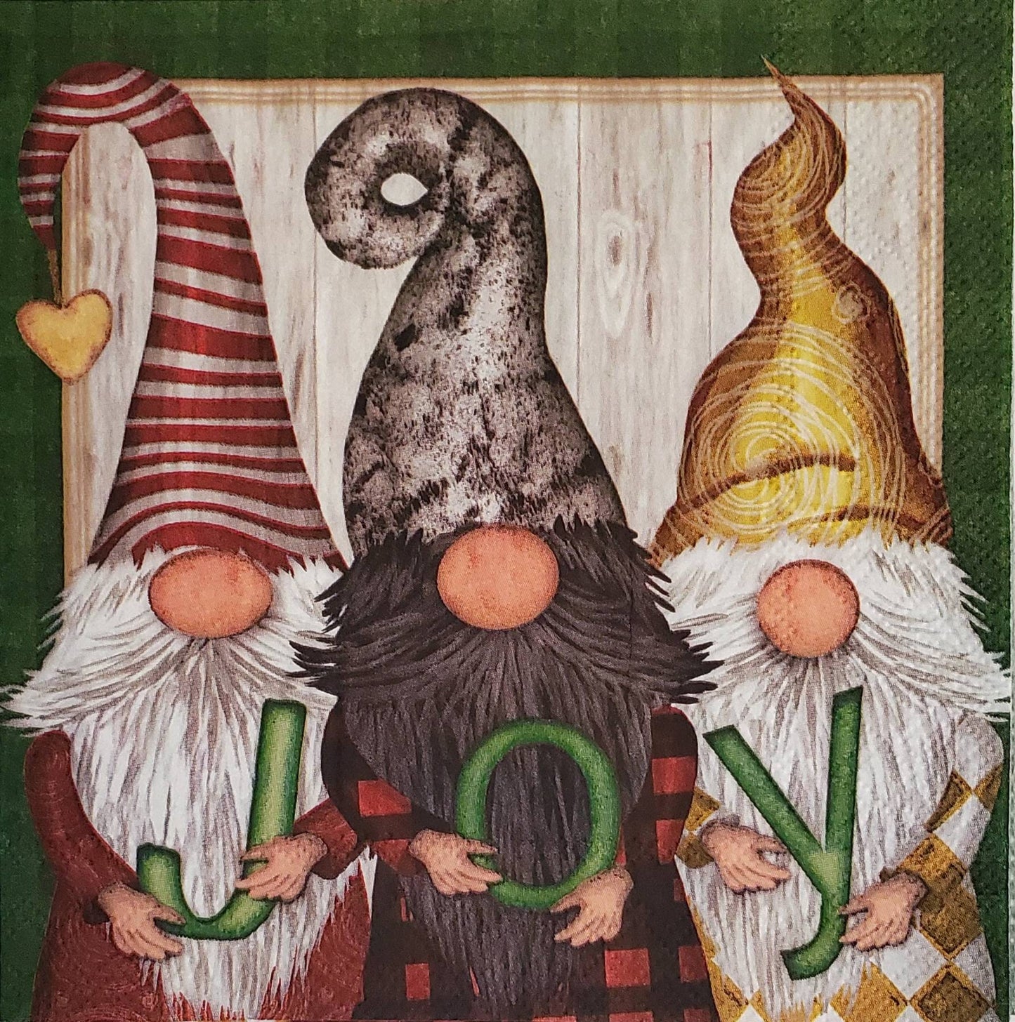 Christmas Gnomes Joy  - Cocktail Size