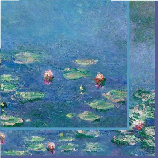 Monet Lily Lake Paper Napkin - Cocktail Size