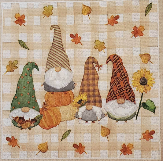 Thanksgiving Fall Paper Napkin - Cocktail Size