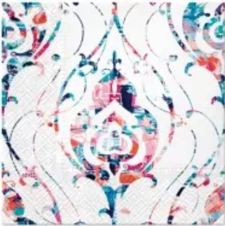 Paisley Scroll Damask Paper Napkin - Luncheon Size