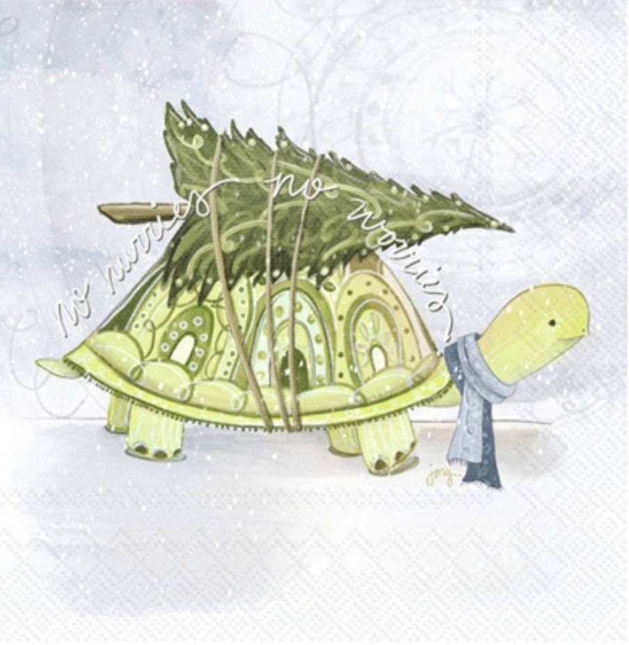 Turtle Paper Napkin - Cocktail Size