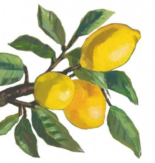 Lemon Paper Napkin - Luncheon Size