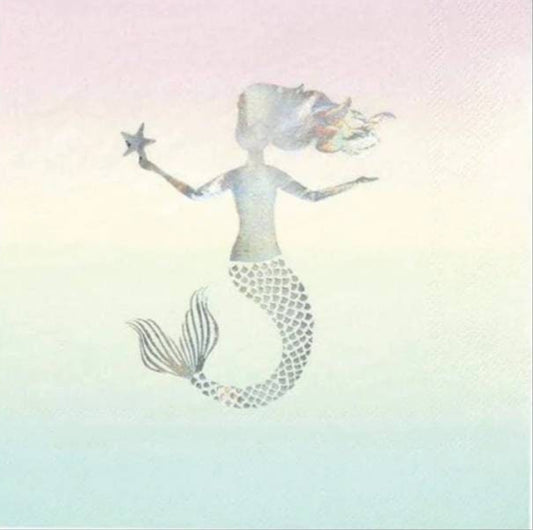 Mermaid Paper Napkin - Luncheon Size