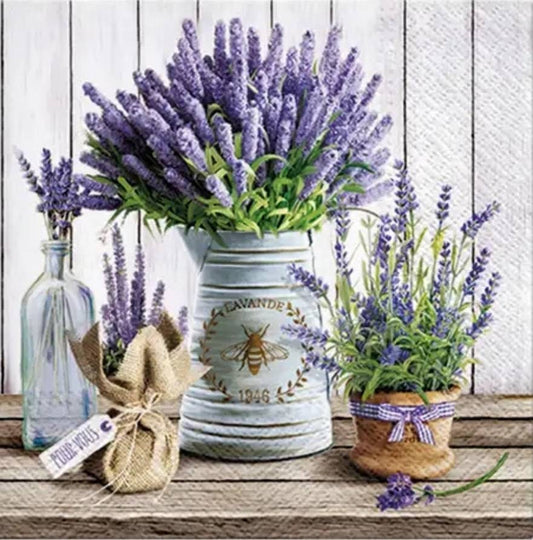 Lavender Paper Napkin - Cocktail Size