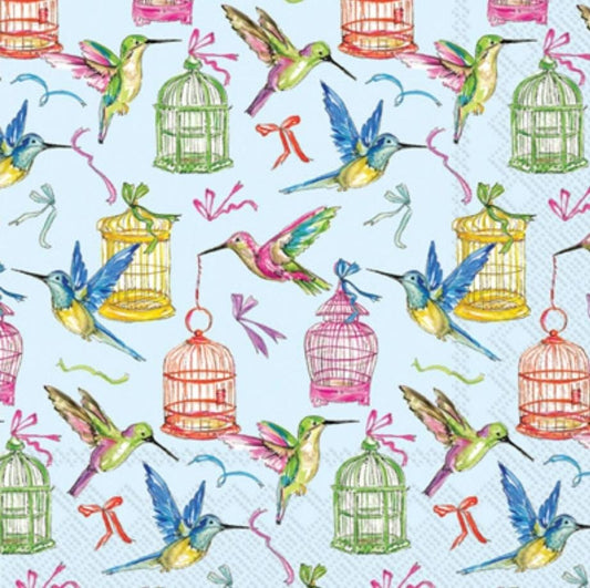 Hunmingbird Paper Napkin - Cocktail Size