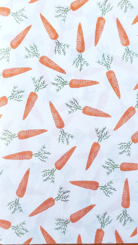 Carrot Paper Napkin -  Guest Size