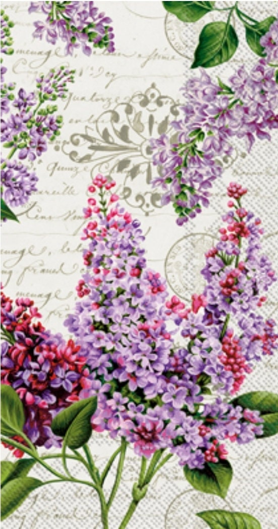 Lilac Paper Napkin - Guest Size