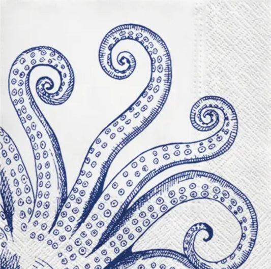 Octopus Paper Napkin - Luncheon Size