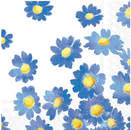 Daisy Flowers Paper Napkin - Cocktail Size