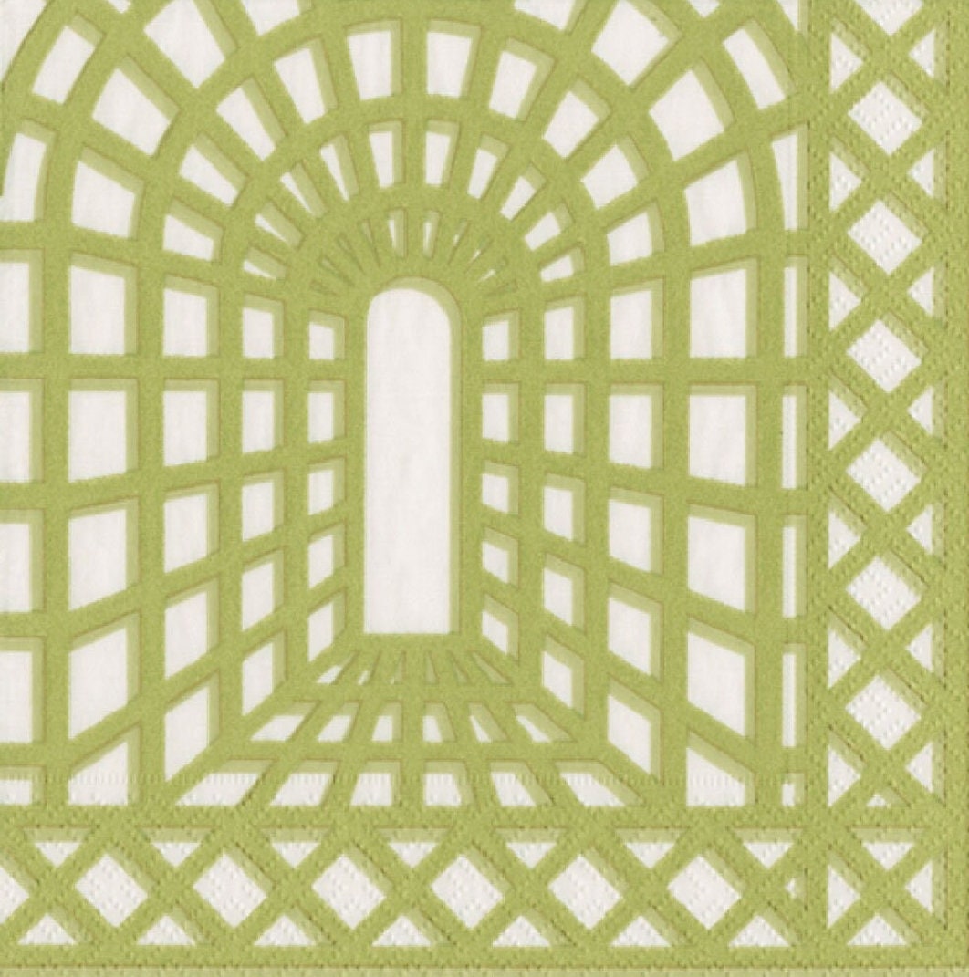 Garden Gate Lattice Paper Napkin - Cocktail Size