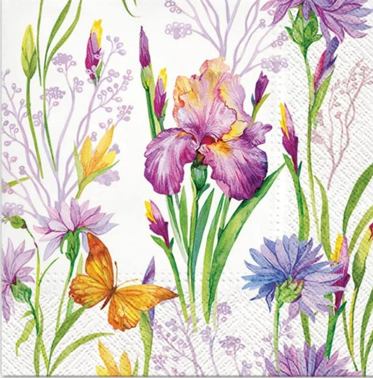 Iris Paper Napkin - Luncheon Size