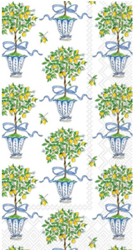 Lemon Topiary Paper Napkin - Guest Size