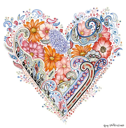 Heart Paper Napkin - Luncheon Size