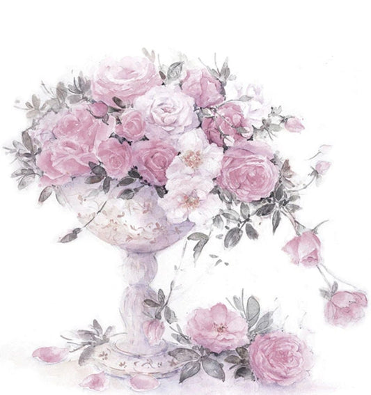 Vintage Rose Paper Napkin - Luncheon Size