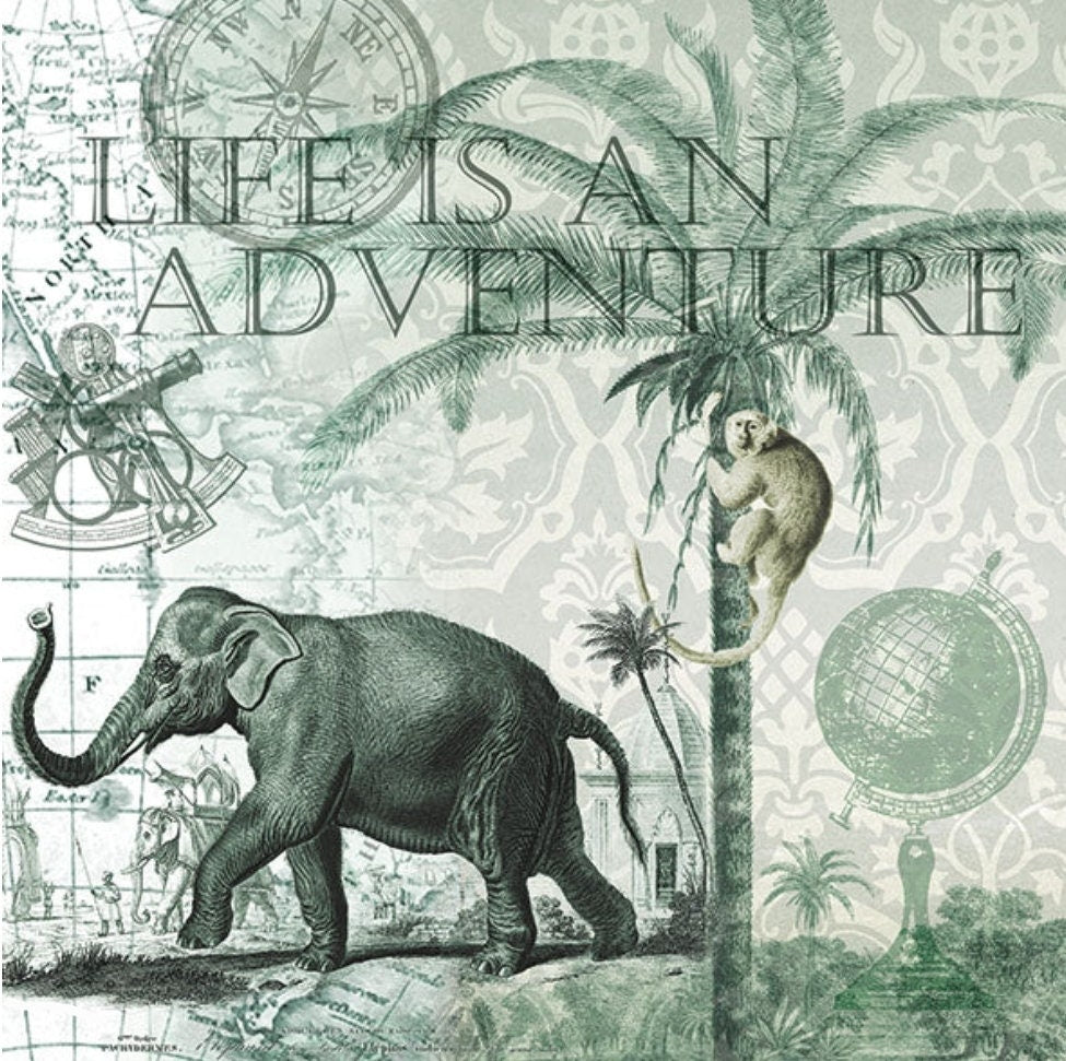 Life is an Adventure Paper Napkin -Luncheon Size