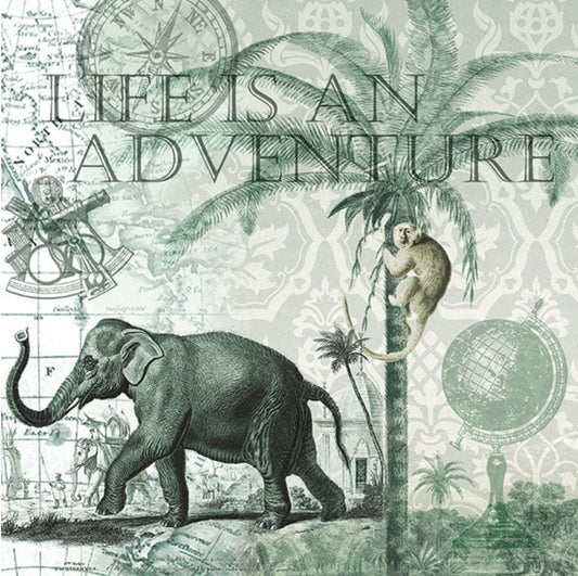 Life is an Adventure Paper Napkin -Luncheon Size