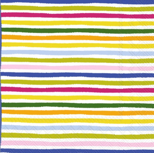 Stripe Paper Napkin - Cocktail Size