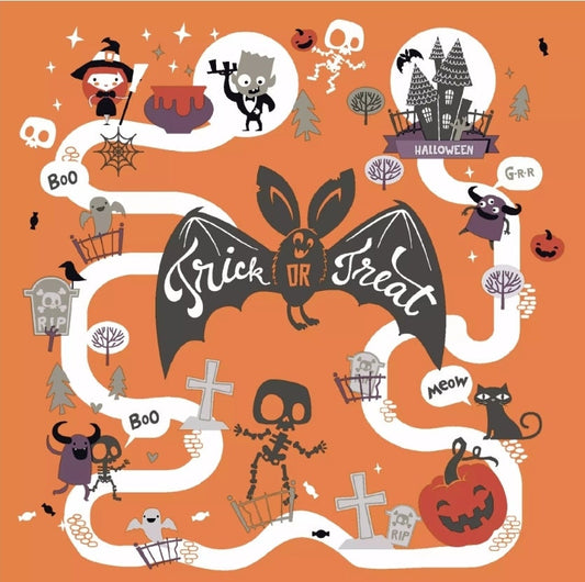 Halloween Trick or Treat Paper Napkin - Luncheon Size