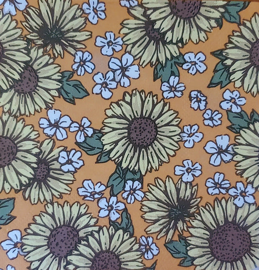 Sunflower & Bird Paper Napkin - Cocktail Size