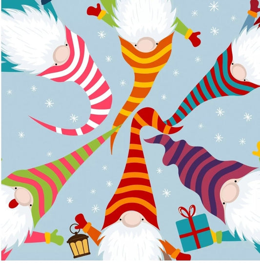Nordic Gnomes Paper Napkin - Luncheon Size
