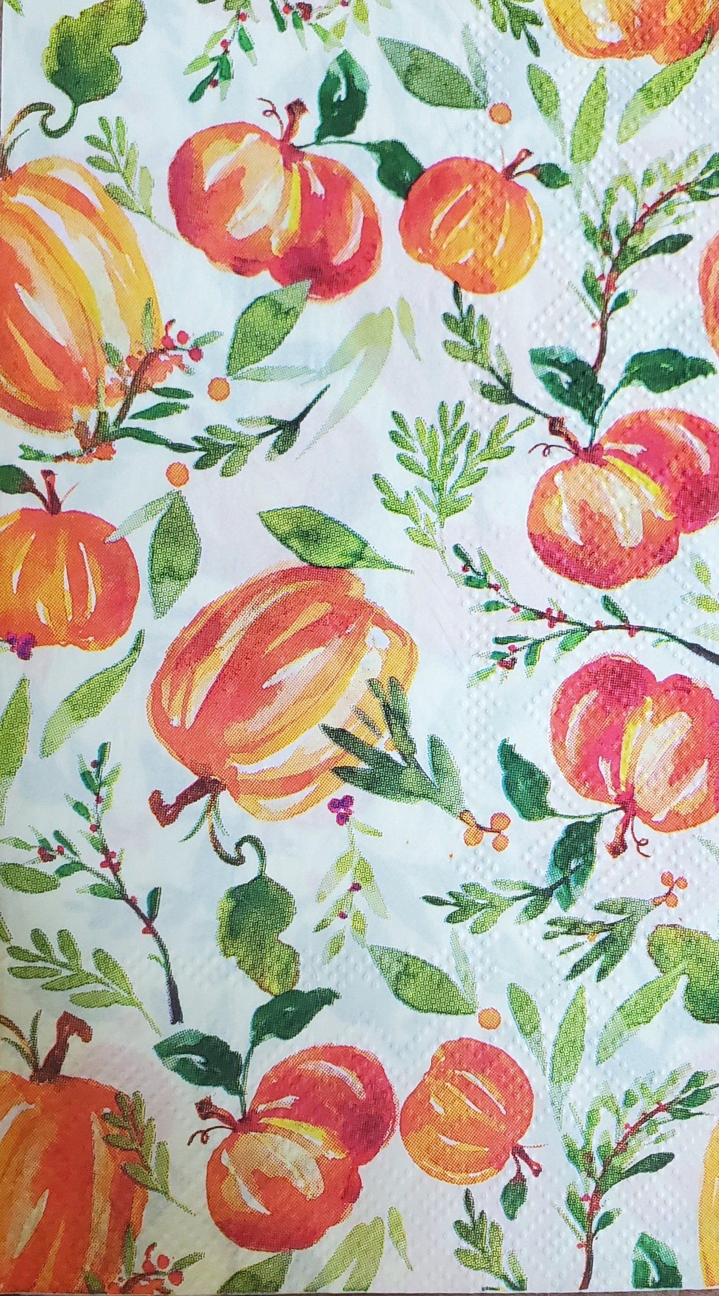 Pumpkin Paper Napkin -  Guest Size