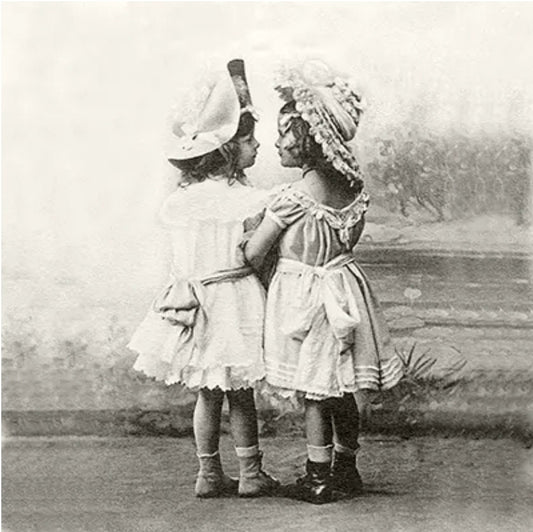 Vintage Best Friend Photo Paper Napkin - Luncheon Size