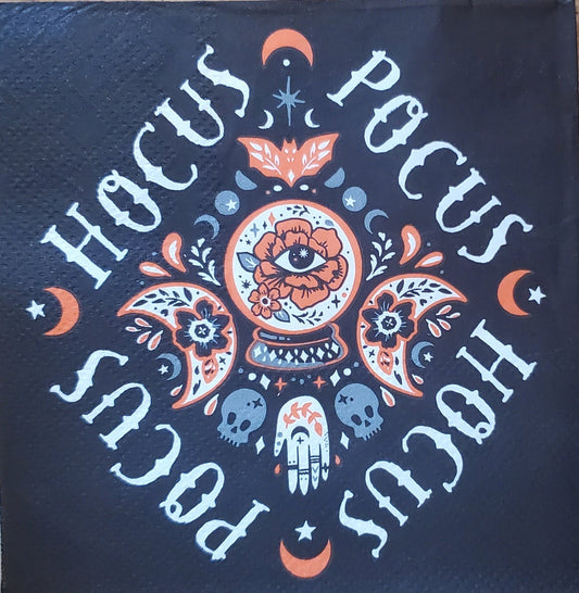 Halloween Hocus Pocus Eye Paper Napkin - Cocktail Size