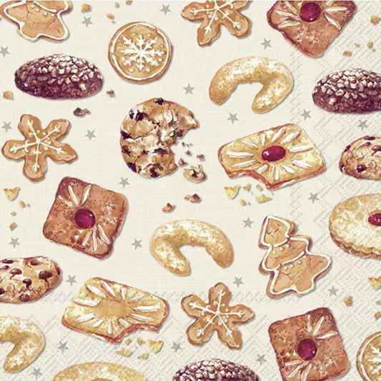 Christmas Cookies Paper Napkin - Cocktail Size