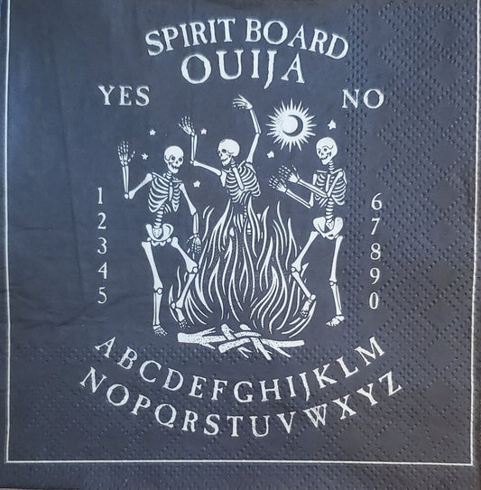 Halloween Dancing Skeleton Paper Napkin - Cocktail Size