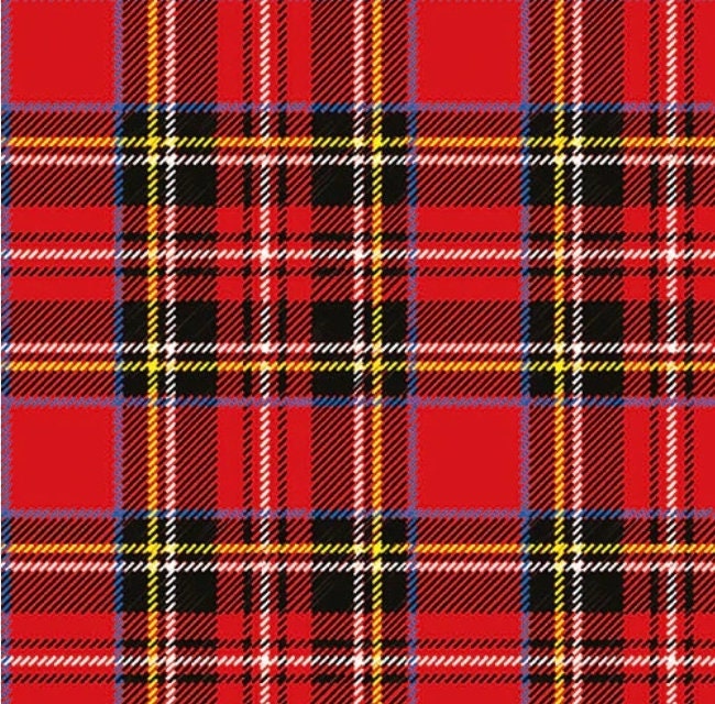 Christmas Tartan Plaid Paper Napkin - Luncheon Size