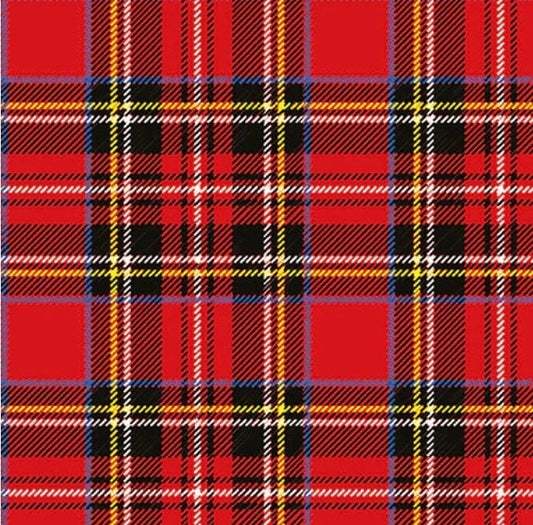 Christmas Tartan Plaid Paper Napkin - Luncheon Size
