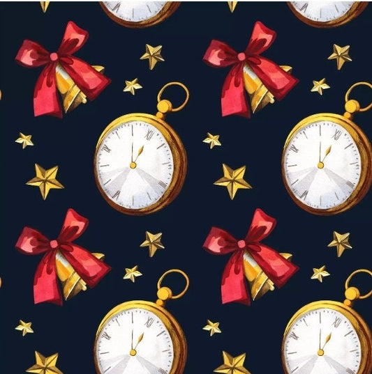 Stop Watch Clock Napkin - Cocktail Size
