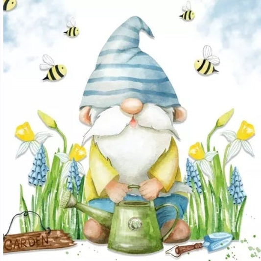 Garden Gnome Paper Napkin - Luncheon Size