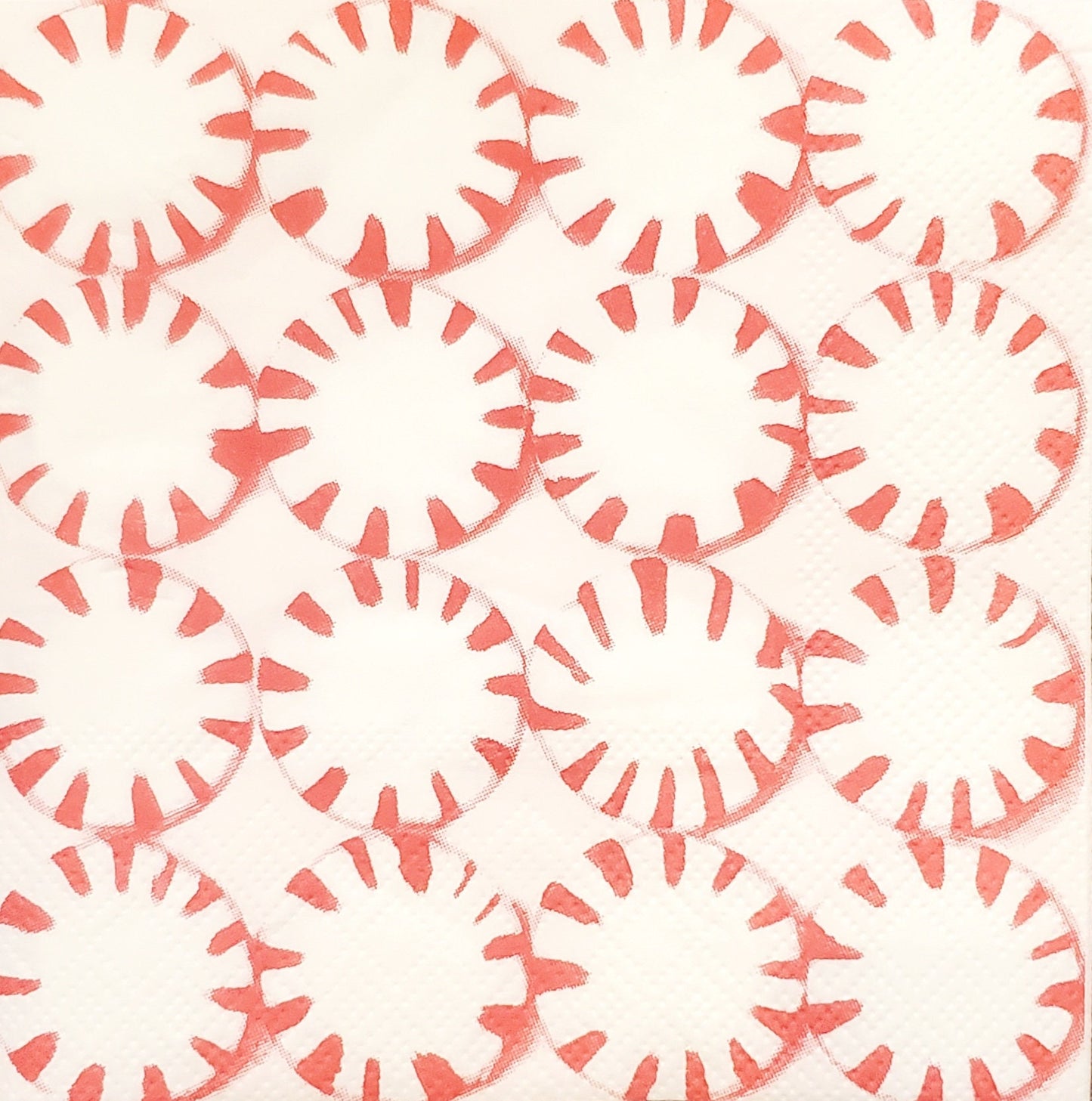 Christmas Peppermint Paper Napkin - Cocktail Size