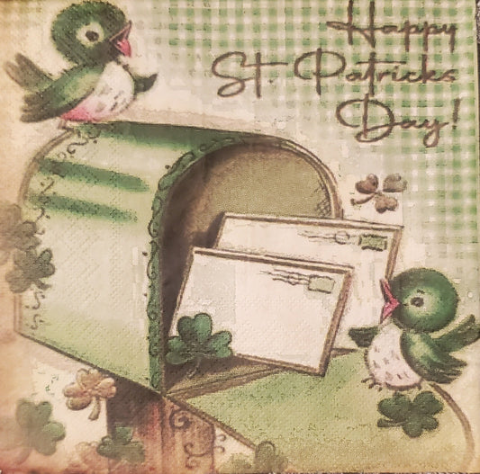 Vintage St.Patricks Day Paper Napkin - Luncheon Size