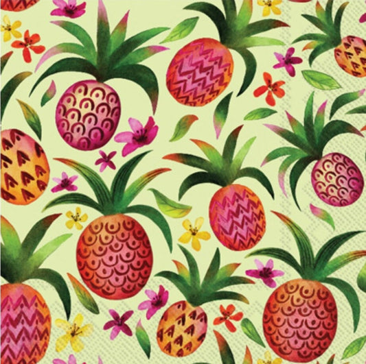 Pineapple Paper Napkin - Cocktail Size