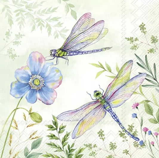 Dragonfly Paper Napkin - Luncheon Size