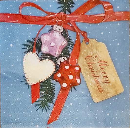 Christmas Gift Box Paper Napkin - Luncheon Size