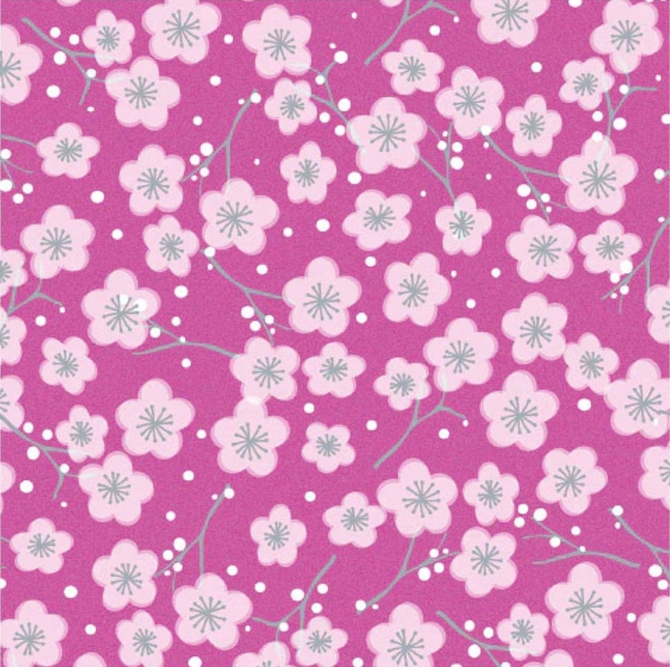 Bright Pink Flower Collage Paper Napkin - Luncheon Size