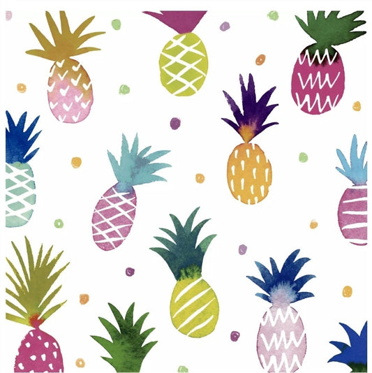 Tropical Pineapple Paper Napkin - Luncheon Size