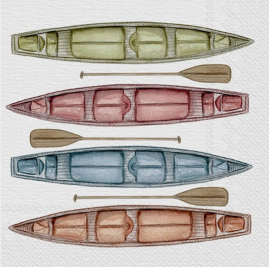 Canoe Paper Napkin - Cocktail Size