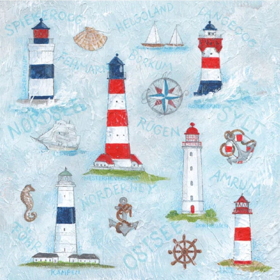 Lighthouse Paper Napkin - Luncheon Size