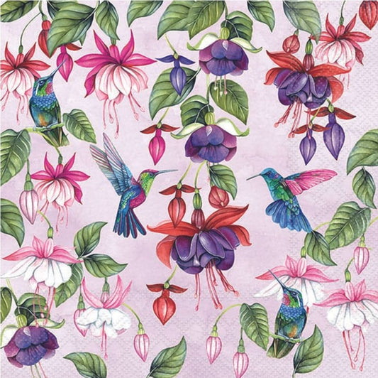 Hummingbird Paper Napkin - Luncheon